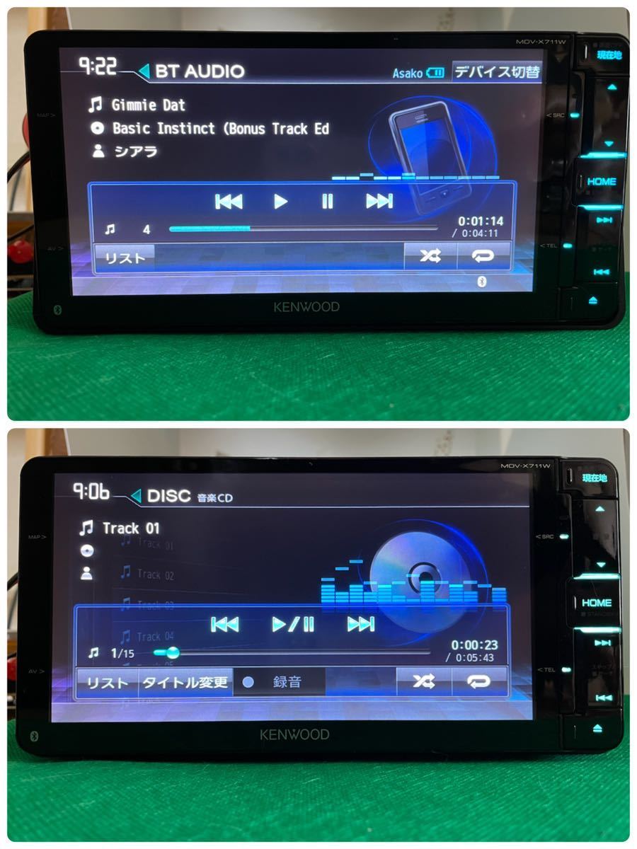 ケンウッド KENWOOD 彩速ナビ MDV－X711 Bluetooth バッグカメラ