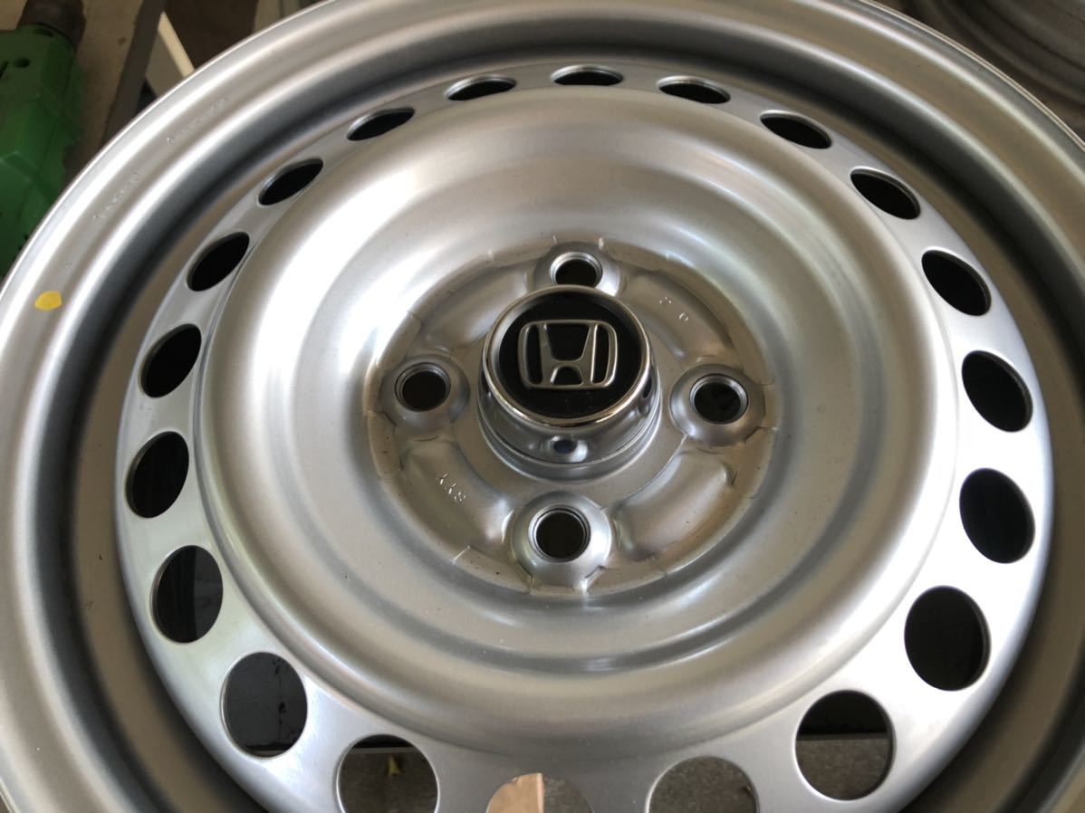 新車外し ホンダ純正 スチールホイール 4本セット ホンダ純正スチール