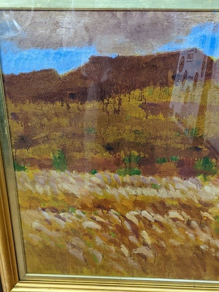 ☆名画☆ 田村一男 『三瓶西ノ原』 油絵 油彩画 風景画 自然画 絵画 額装