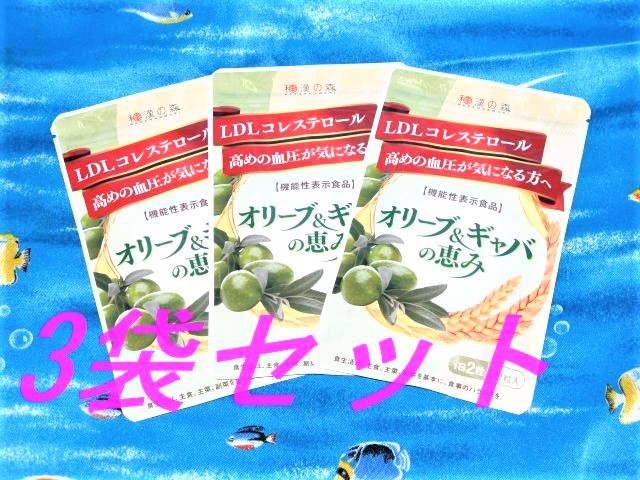 ■オリーブ＆ギャバの恵み 　和漢の森　3袋　・賞味期限：2024年2月