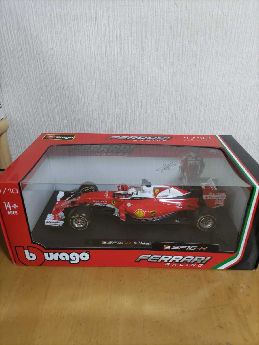 フェラーリ 1/18 burago ブラーゴ SF16-H 定価12960円 SF16-H 1⁄18 フェラーリ #5 Vettel 0 Ferrari (ブラーゴ) burago