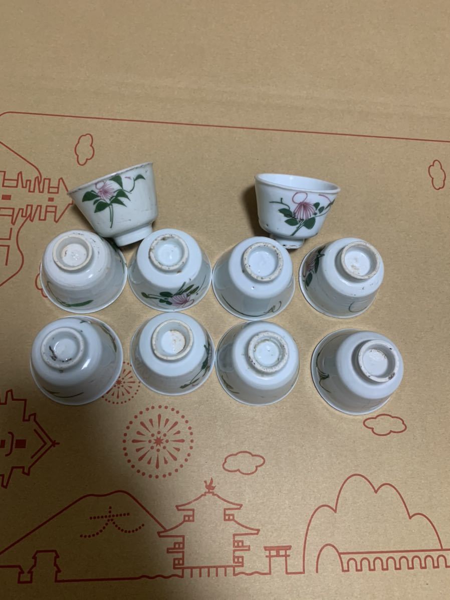 中国美術 時代 染付 清 鉢 茶器 皿 祥瑞 新渡 ⁄ 木箱付