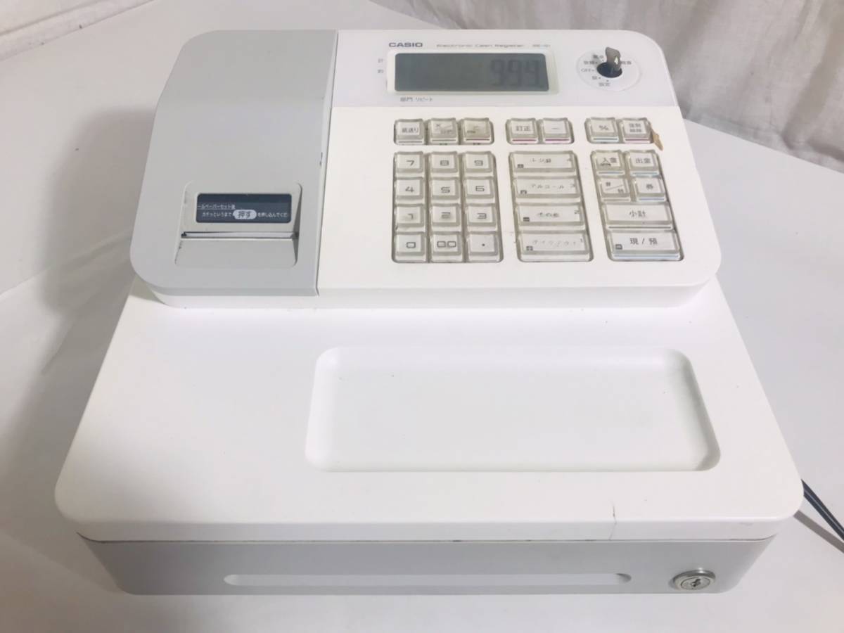 動作確認済み カシオレジスターCASIO カシオ SE-G1WE 客面液晶