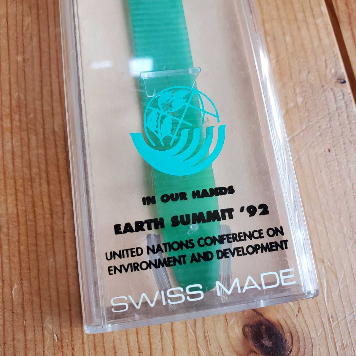 レア! 未使用 箱付き Time to move 1992年 EARTH SUMMITT Swatch 