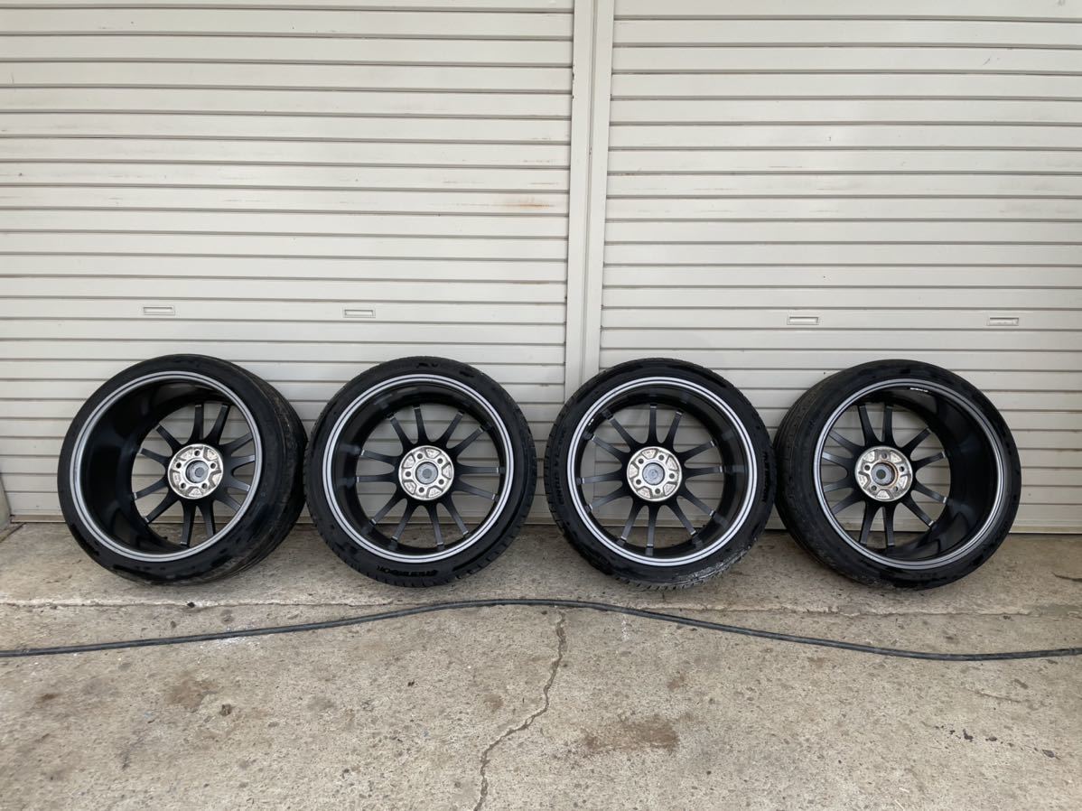 ENKEI GTC01RR 9.5J +35R18 PCD100 ホイールのみ4本_4