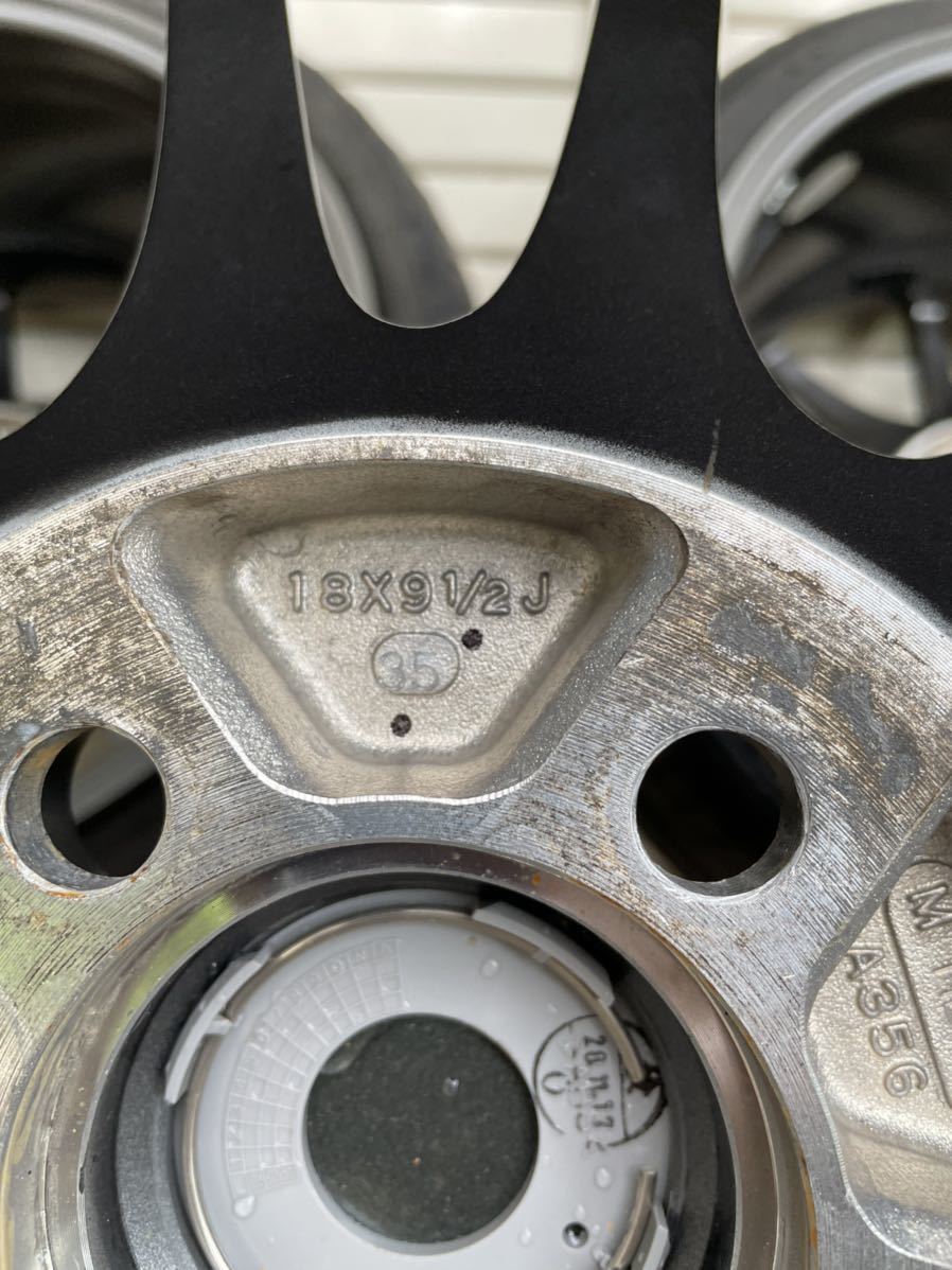 ENKEI GTC01RR 9.5J +35R18 PCD100 ホイールのみ4本_5