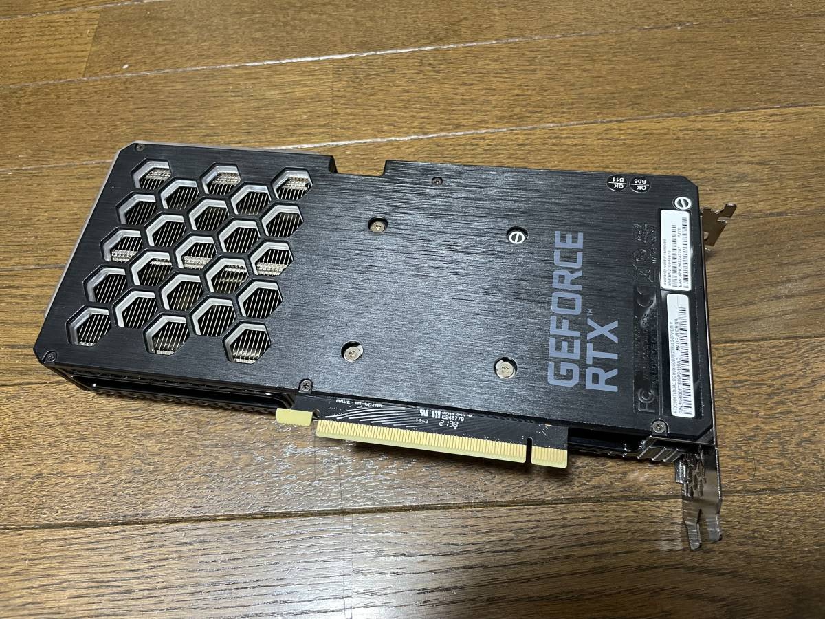美品（GeForce RTX 3060 Ti Dual OC 8GB) LHR版 [PCIExp 8GB] 完全動作 