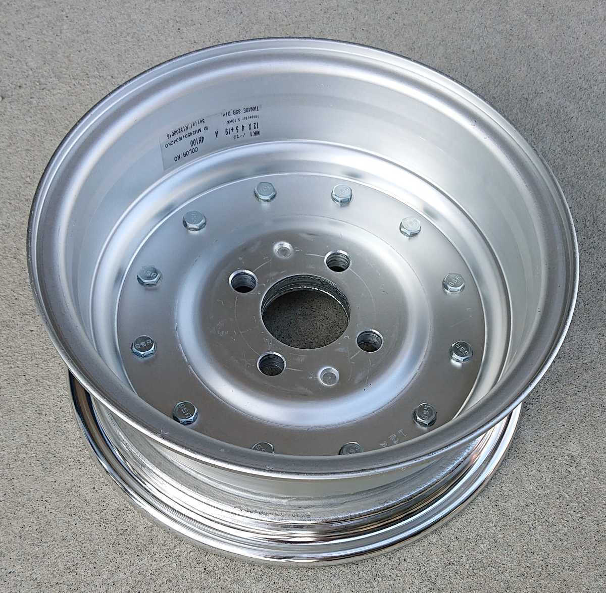 ☆MK1 4.5J 1本 4H PCD100 Speedstar 12inch マーク1 ⅠⅡⅢ 旧車 浅