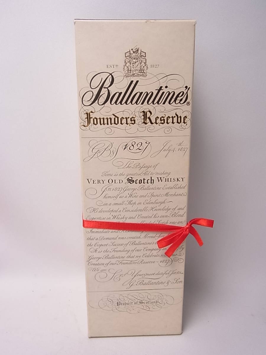 Reserve Ballantine's Founders - 0 Whisky Very Old Scotch Founder's