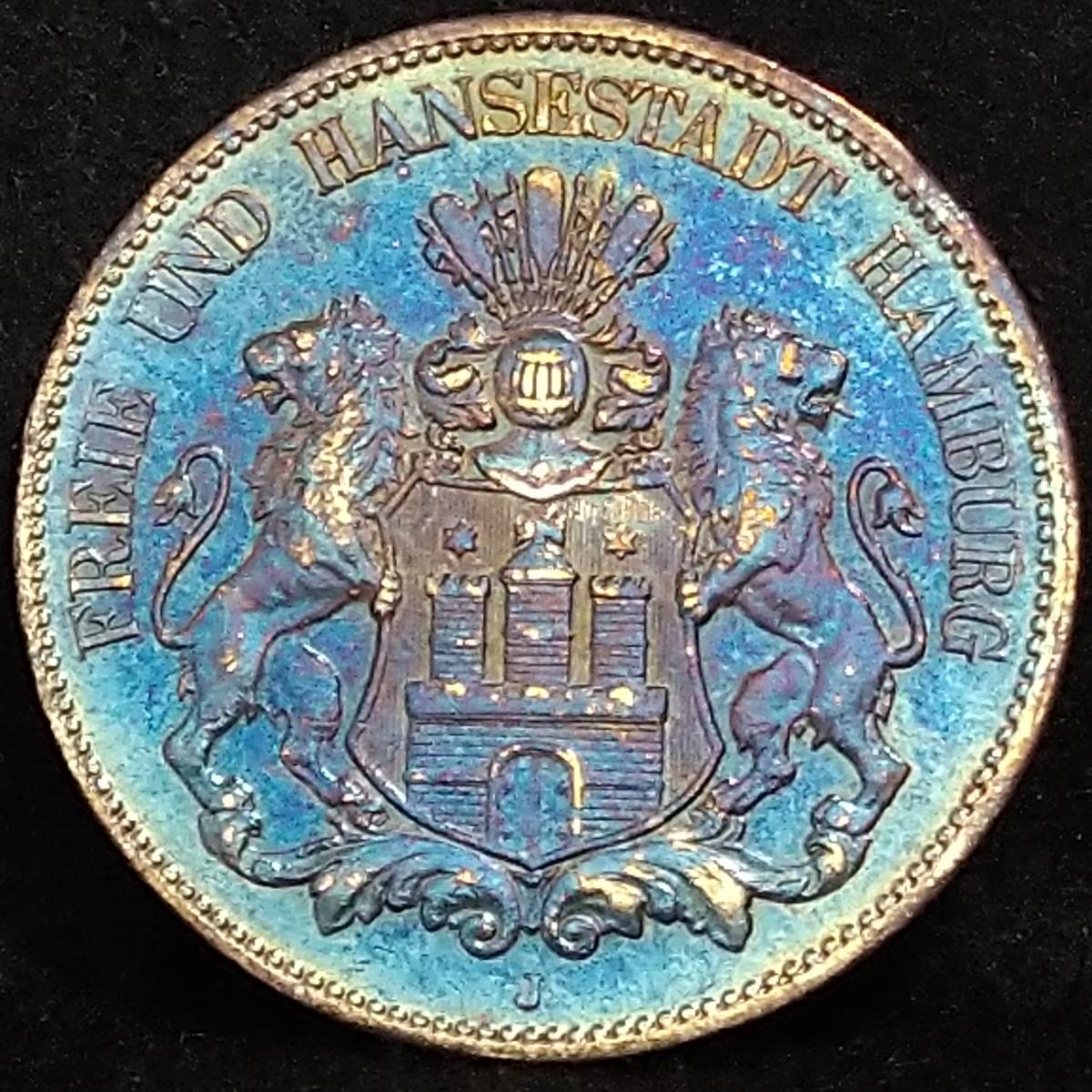 ハンブルグ | 銀貨 NGC - ドイツ 最高鑑定1907年 ハンブルク FDC Proof