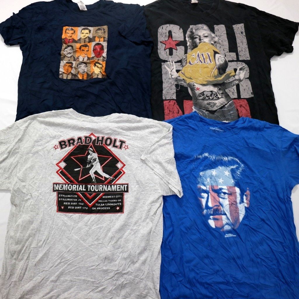 ◎人物 プリント Tシャツ set 顔 有名 他 (0XL) 16枚セット まとめ売り