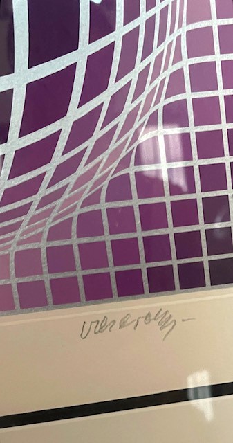 ☆ Victor Vasarely ヴィクトル・ヴァザルリ シルクスクリーン 直筆