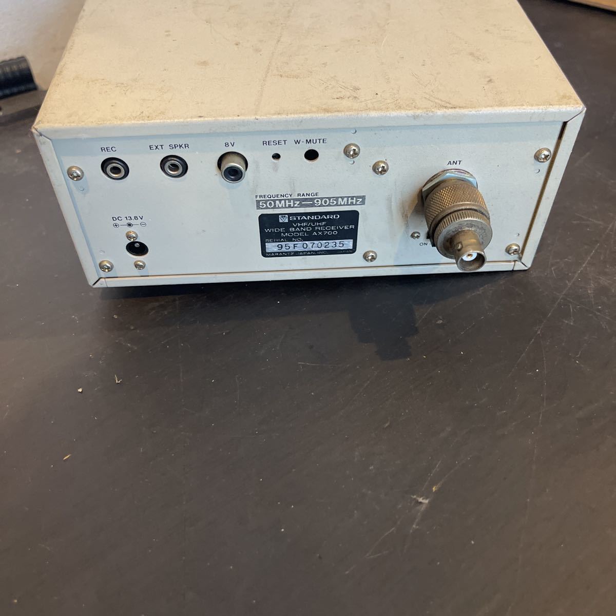 STANDARD AX700 広帯域受信機 電源ケーブル欠品 STANDARD AX700