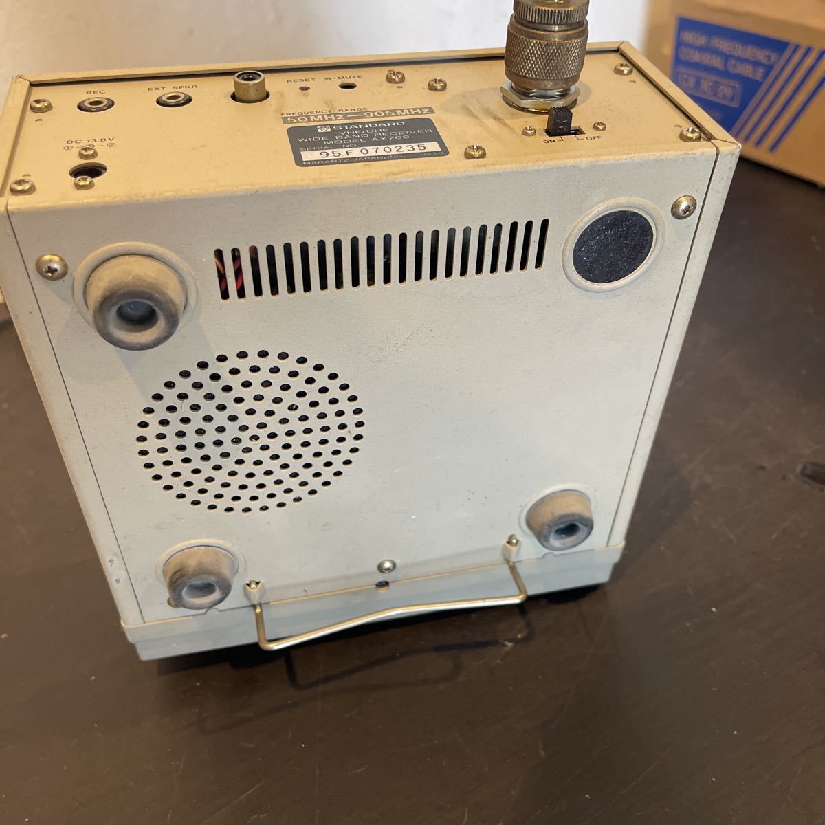 STANDARD AX700 広帯域受信機 電源ケーブル欠品 STANDARD AX700
