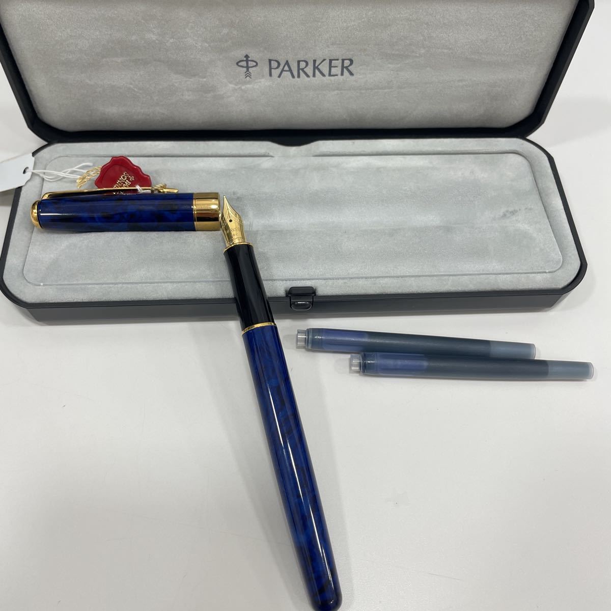 PARKER パーカー 万年筆 ラックグリーン ペン先18K 箱付き