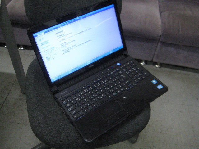 ジャンク品!!Fujitsu LIFEBOOK AH56/G Corei7-2670QM BIOS起動!! C001