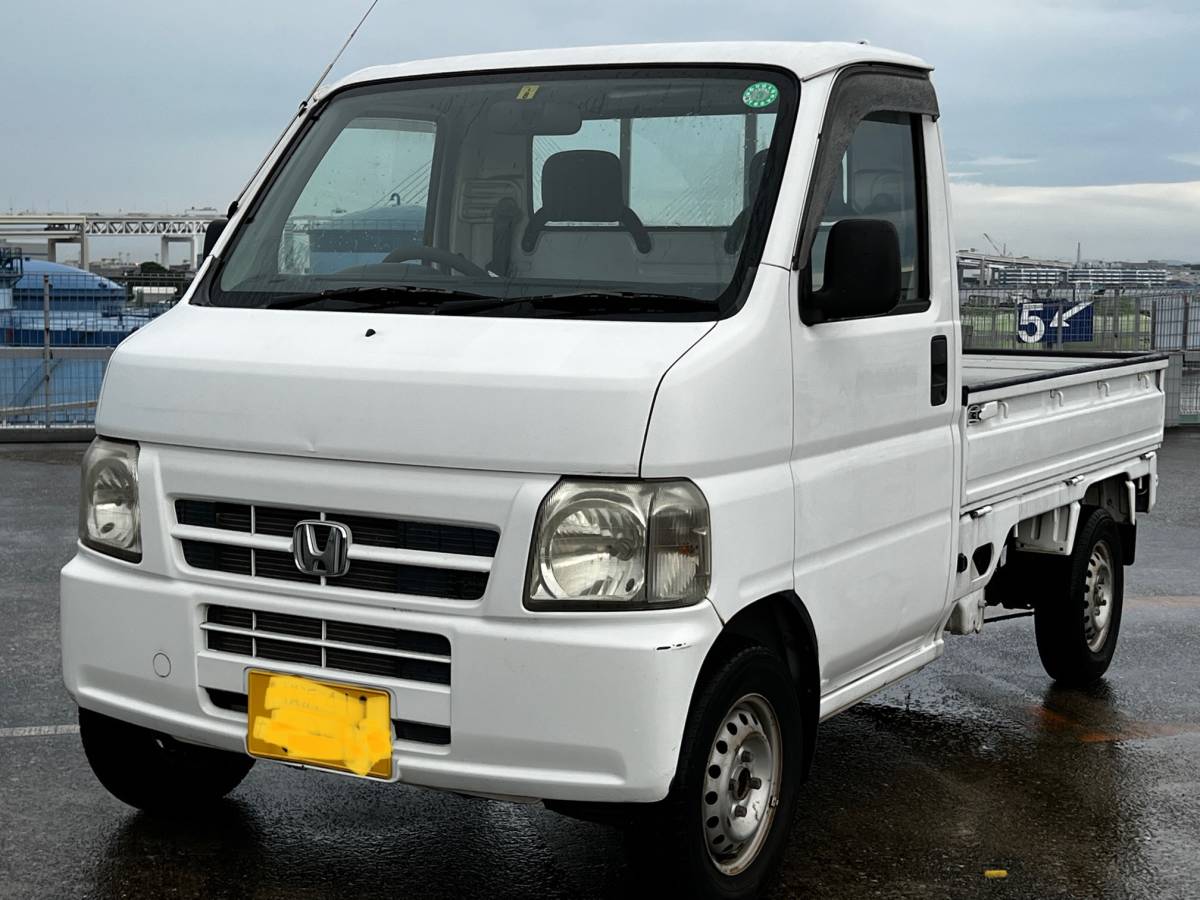 軽トラ　AT パワステ　エアコンつき　検10年7月 伊東発！車検付き 軽トラ オートマ アクティトラック 白 新車時保証書