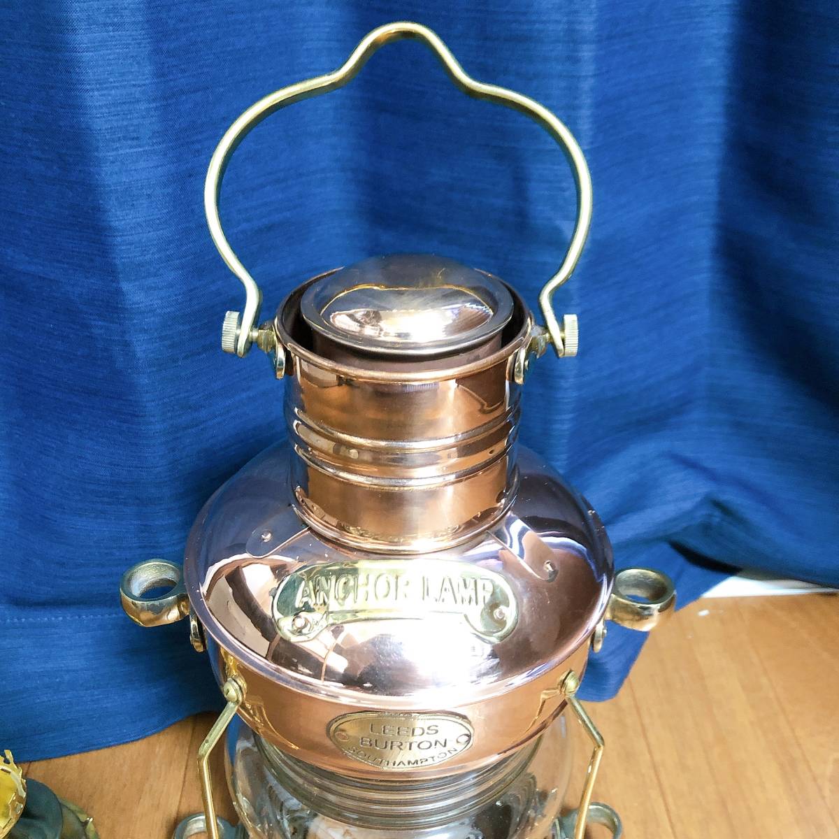新品未使用 Leeds Burton Brass & Copper製 アンカーオイルランタン