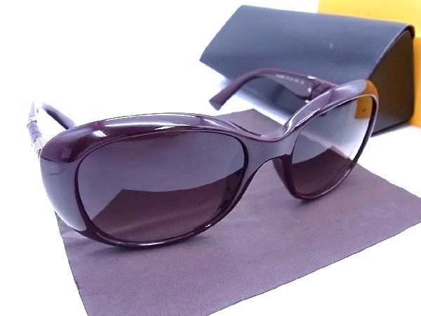 1円 ■美品■ FENDI フェンディ FS5246K 57□19 602 130 サングラス メガネ 眼鏡 アイウェア ボルドー系 AB2708Mア
