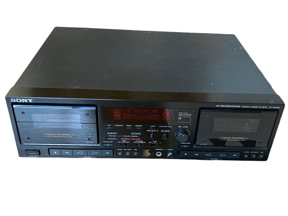 SONY TC-WR820 カセットデッキ ソニー ジャンク ステレオカセット