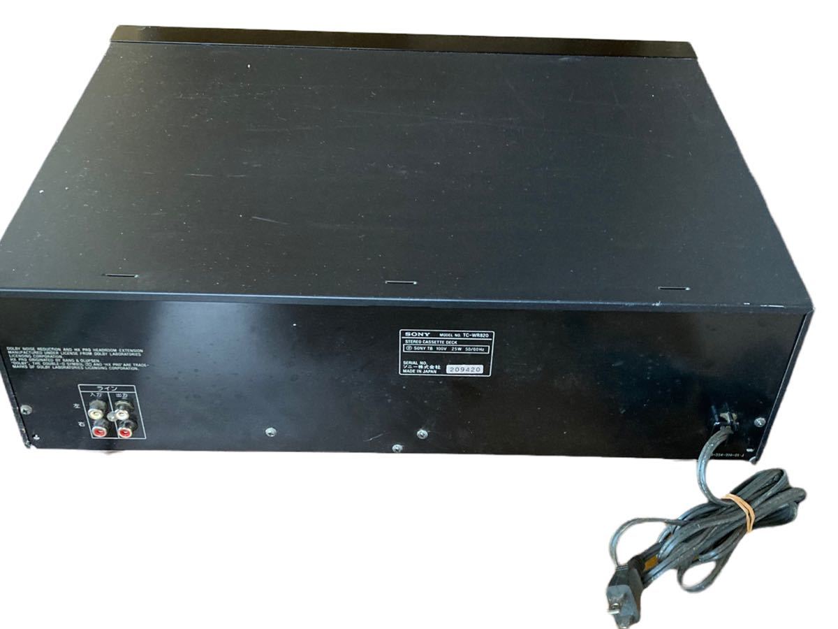 SONY TC-WR820 カセットデッキ ソニー ジャンク ステレオカセット