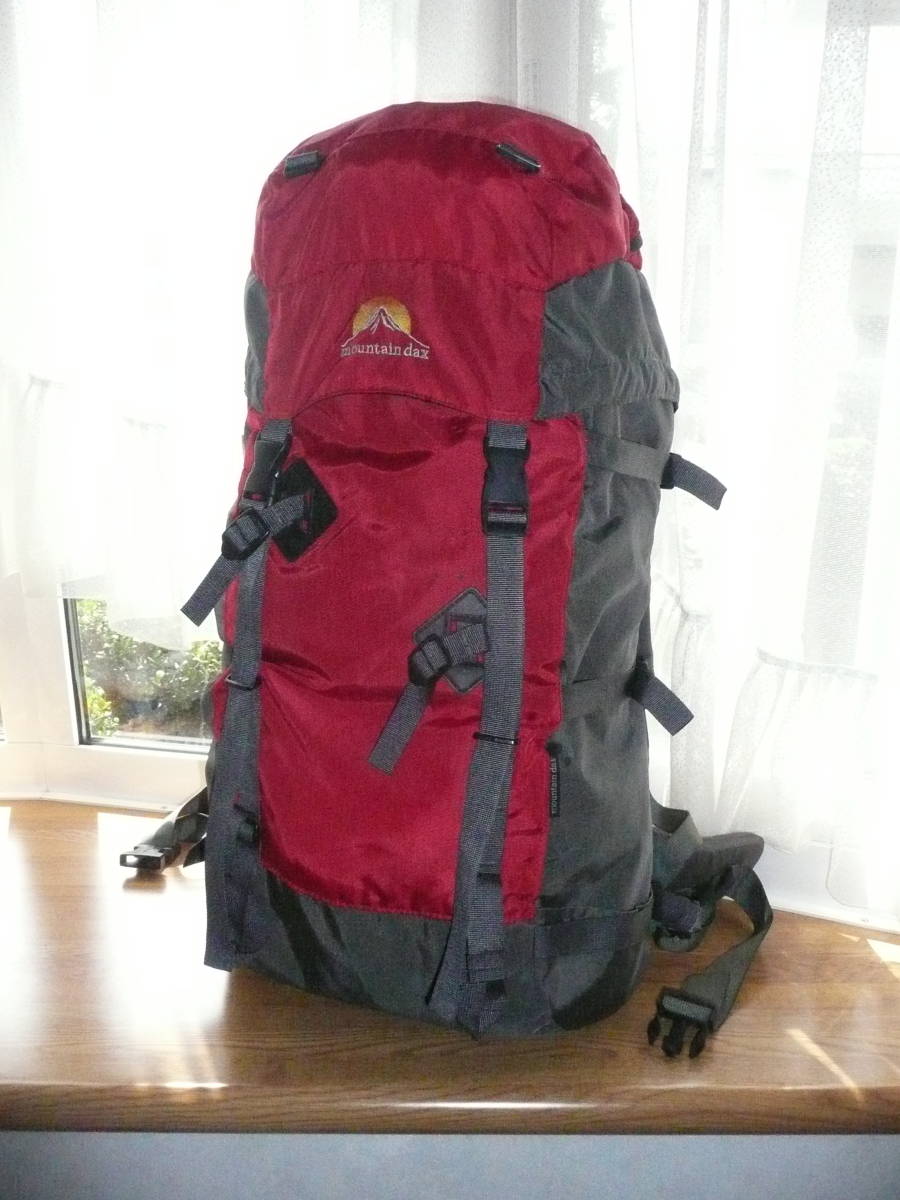 本物保証，大得価 mountain dax マウンテンダックス トレッキングバックパック/登山リュック レッド/容量50L/H70&times;W35&times;D22cm 日帰 縦走小屋泊 富士山(バックパック)｜売買されたオークション情報、yahooの商品 バックパック