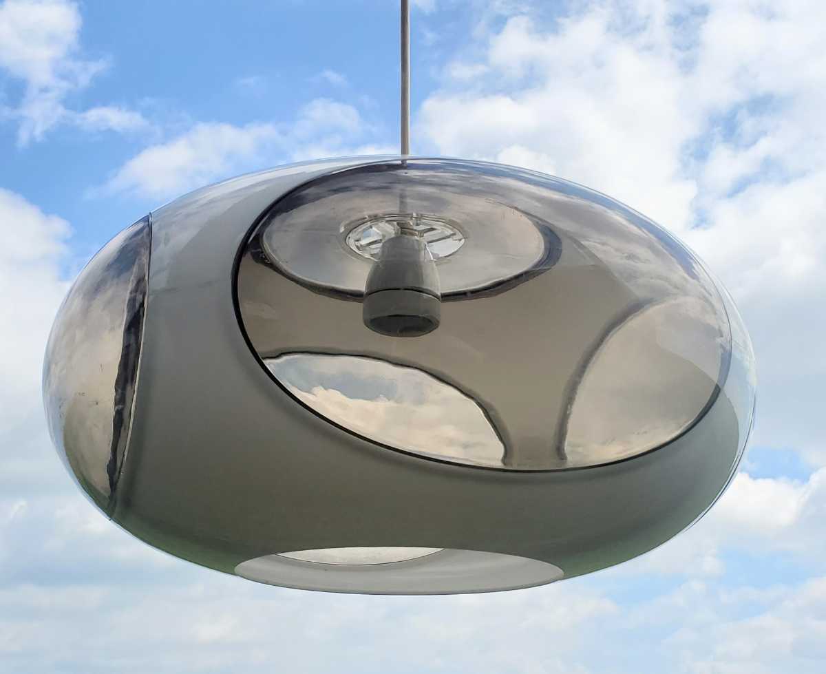 70's☆ヴィンテージ品レア物☆Massive☆bugeyeランプ☆UFOランプ☆スペースエイジなペンダントライト!コラーニランプ！早い者勝ち!人気の白