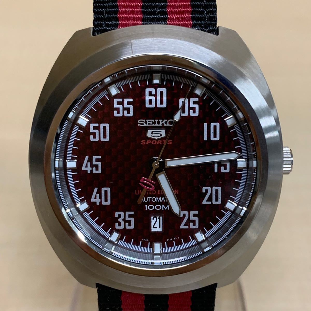 1円~【実働】SEIKO セイコー 5SPORTS ファイブスポーツ AUTOMATIC 