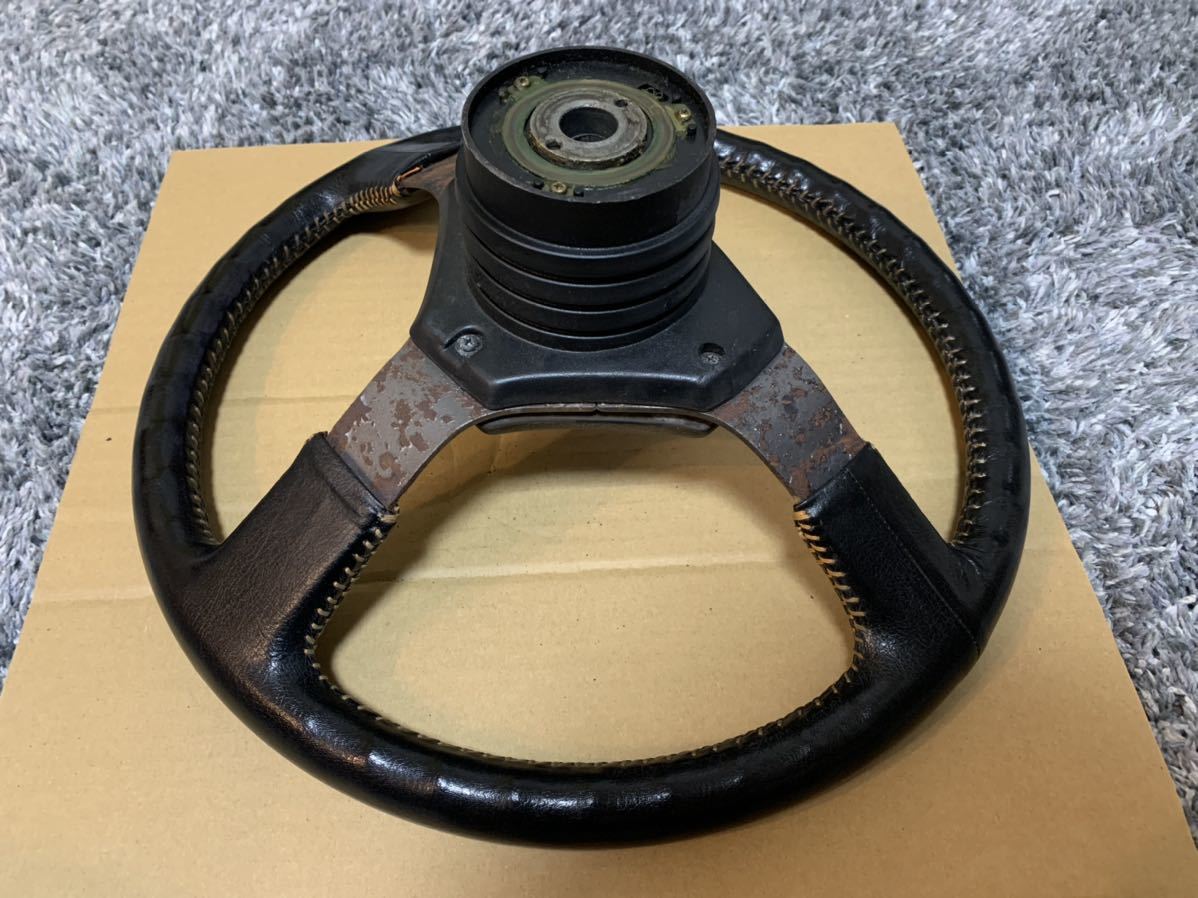 希少 AE86 ブラックリミテッド 純正 ステアリング(ステアリング