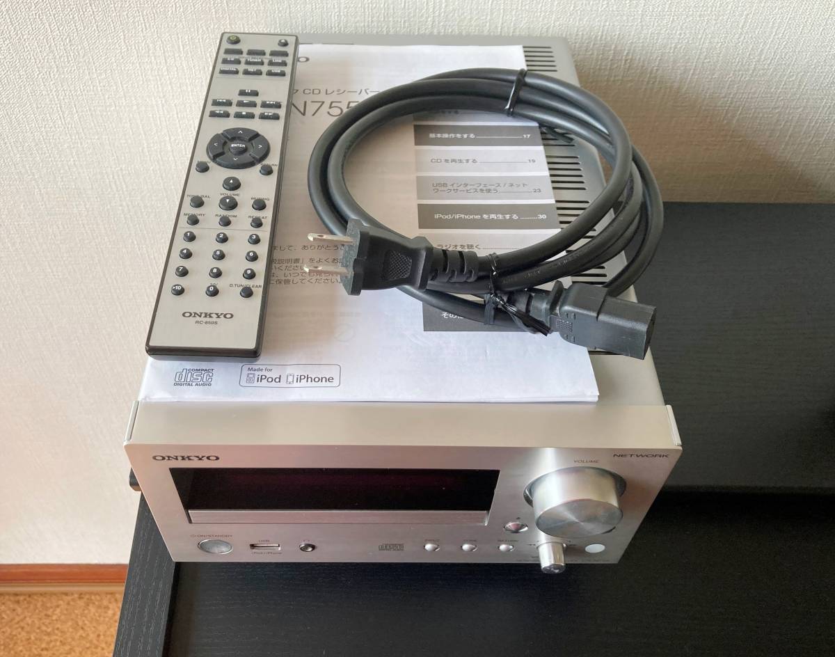 ONKYO NETWORK CD RECEIVER CR-N755(中古) ONKYO CR-N755 ネットワークCDレシーバー 中古品1台 オンキョー&frasl;ネットワークCDレシーバー&frasl;CR-N755 ONKYOネットワークCDレシーバーCR-N755(B