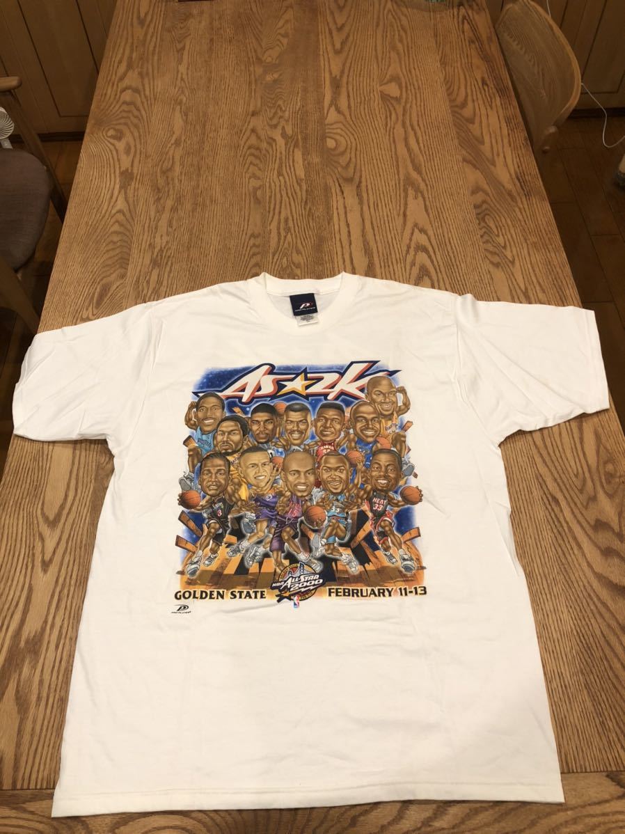 NBA/ ALL-STAR 2000 イラストTシャツ CARICATURE PRO PLAYER/プロプレイヤー USA製 品(Tシャツ)｜売買されたオークション情報、yahooの商品情報をアーカイブ公開 - オークファン Tシャツ
