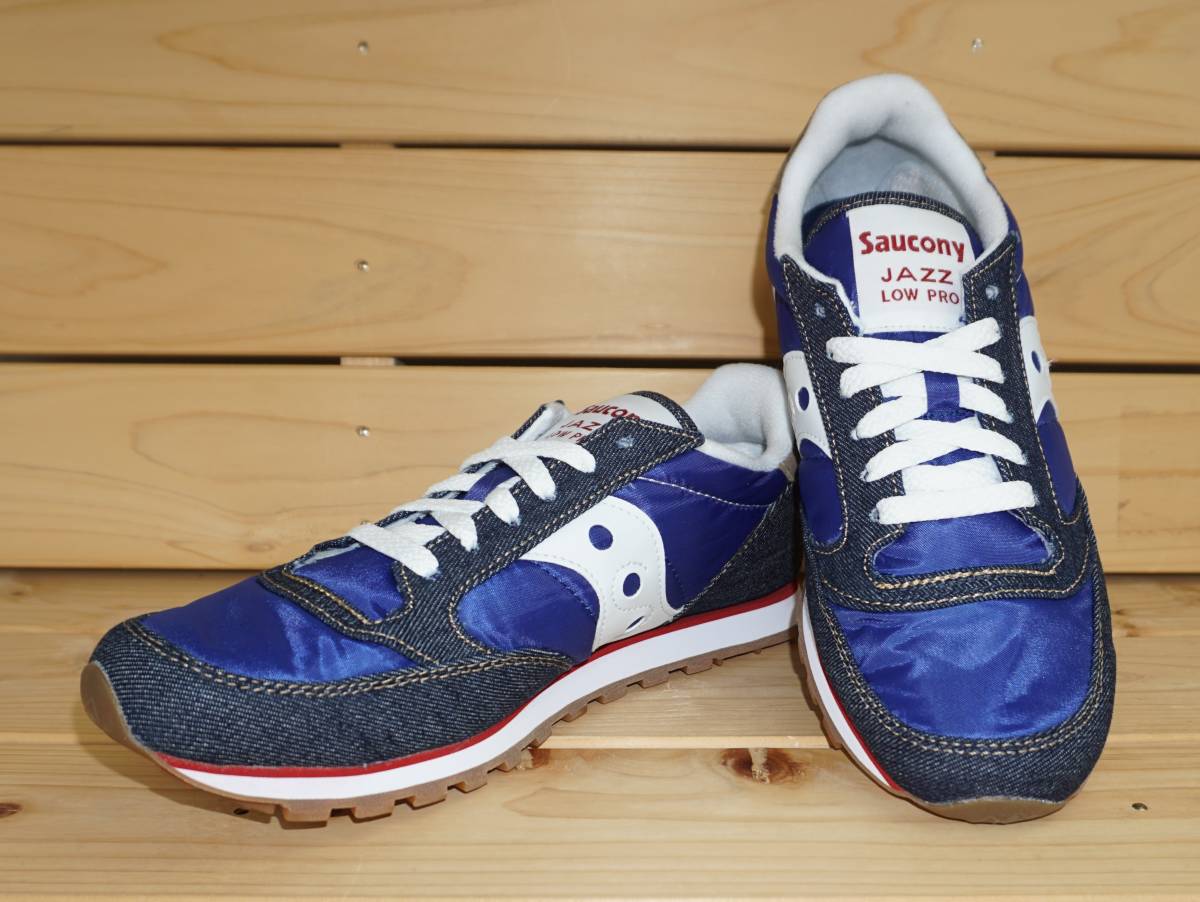 サッカニー ジャズ ロウ プロ デニム 28cm ブルー Saucony JAZZ LOW PRO DENIM スニーカー