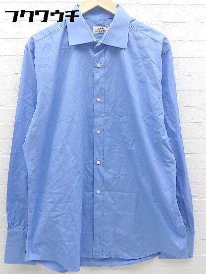 SALE，HOT HERMES エルメス フランス製 長袖 ドレス シャツ サイズ44 ブルー メンズ(長袖シャツ)｜売買されたオークション情報、yahooの商品情報をアーカイブ公開 - オークファン 男性用