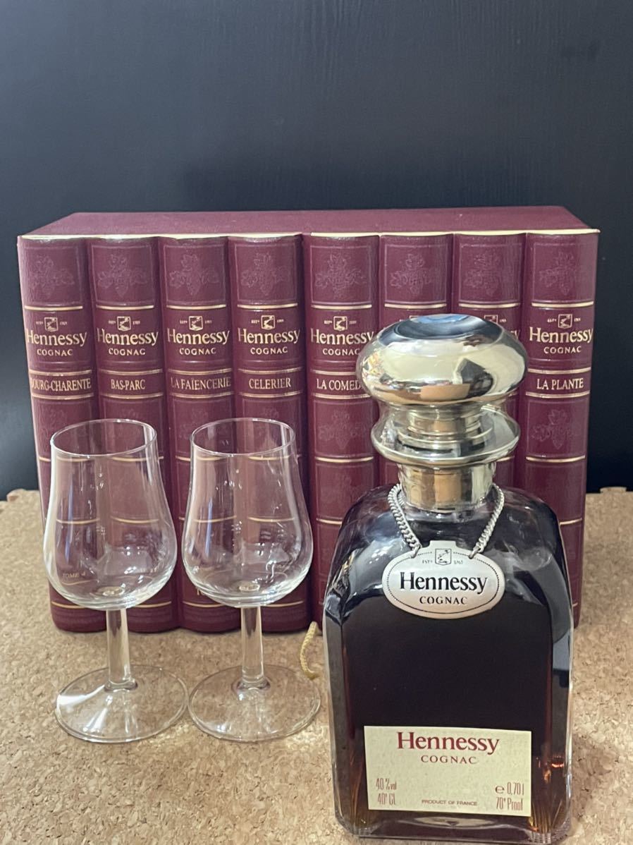 シルバートップ Hennessy ヘネシー ブック型 700ml コニャック 0 青箱