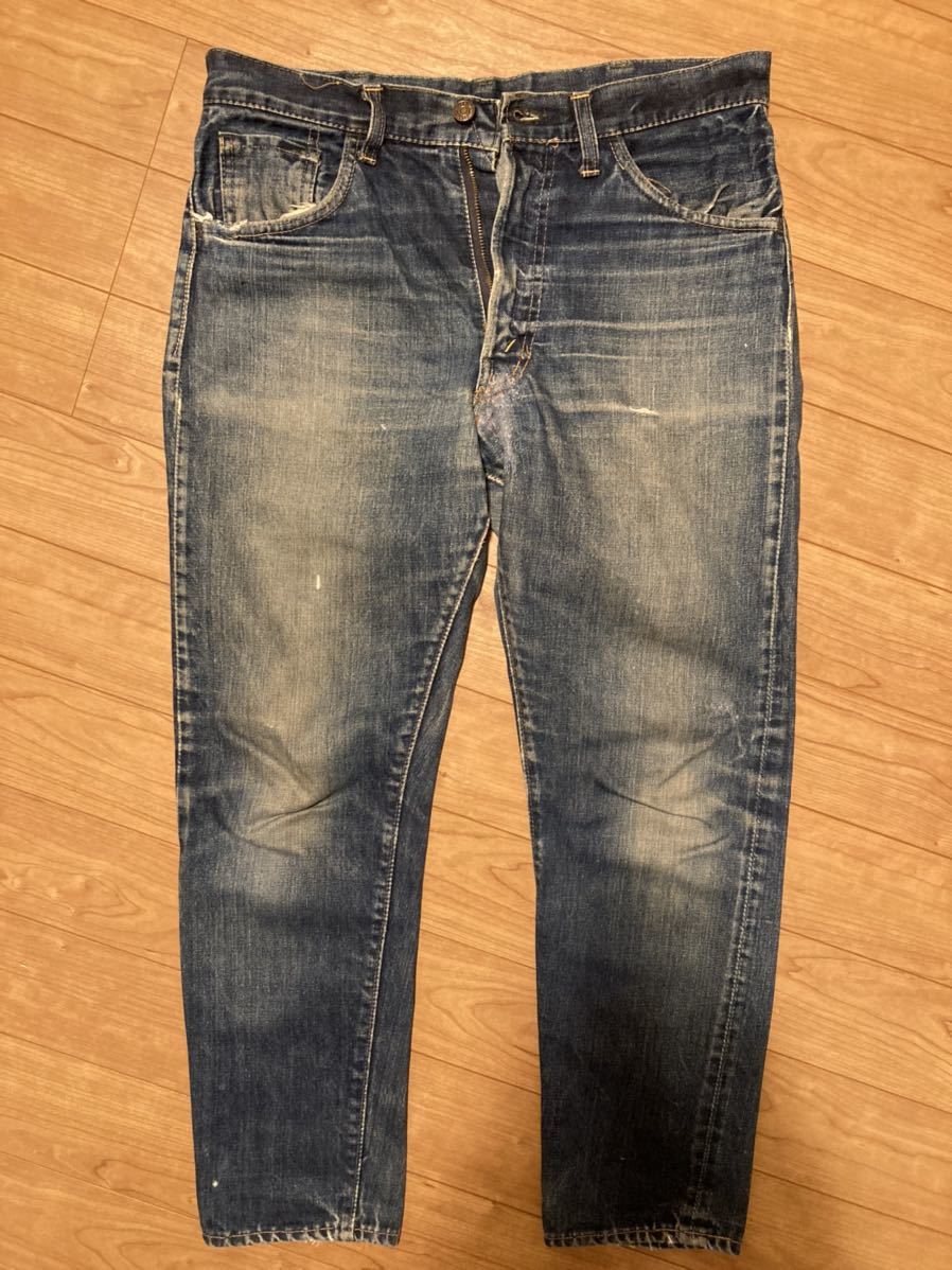 セール，本物保証 雰囲気抜群 ヴィンテージ60sオリジナルLEVI'S606 605BIGE W34W33テーパードスリムリーバイスUSA製606505XXビッグE50s70sビンテージ505BIGE(W32)｜売買されたオークション情報、yahooの商品情報をアーカ W32