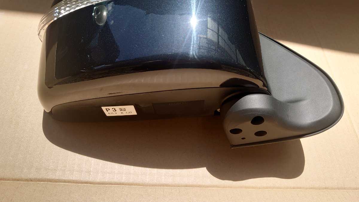ジムニー JB23W 右 荒っぽく ドアミラー ブラックパール 7～10型 運転席側