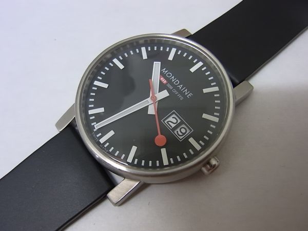 ◇MONDAINE(SWISS MADE) クオーツ腕時計 男性用 MONDAINE 腕時計