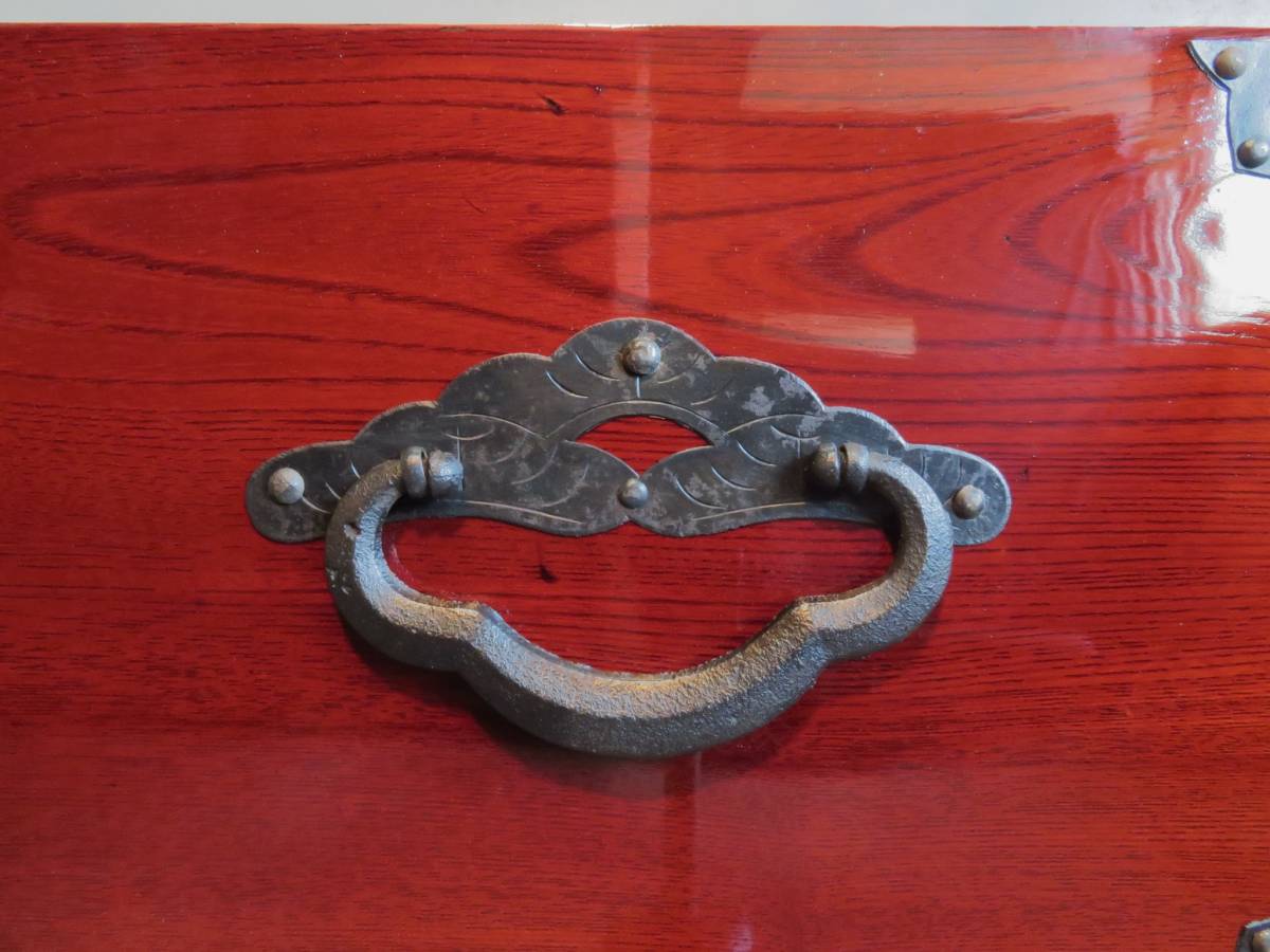 時代箪笥 無垢 共縁 桜丸金具 米沢箪笥 前栗 前欅 Yahoo!オークション