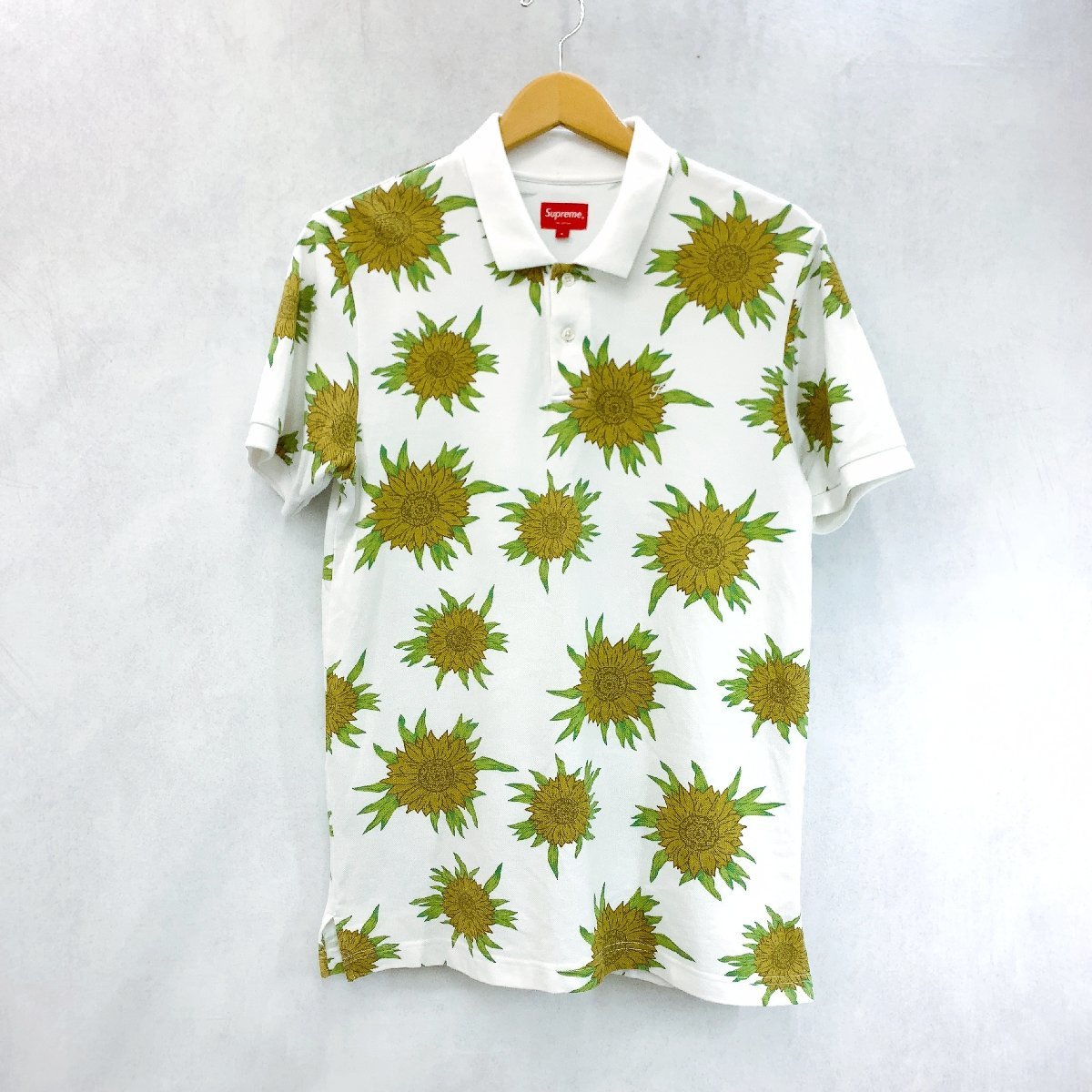15SS SUPREME シュプリーム sun flower polo shirt ポロシャツ S サン 
