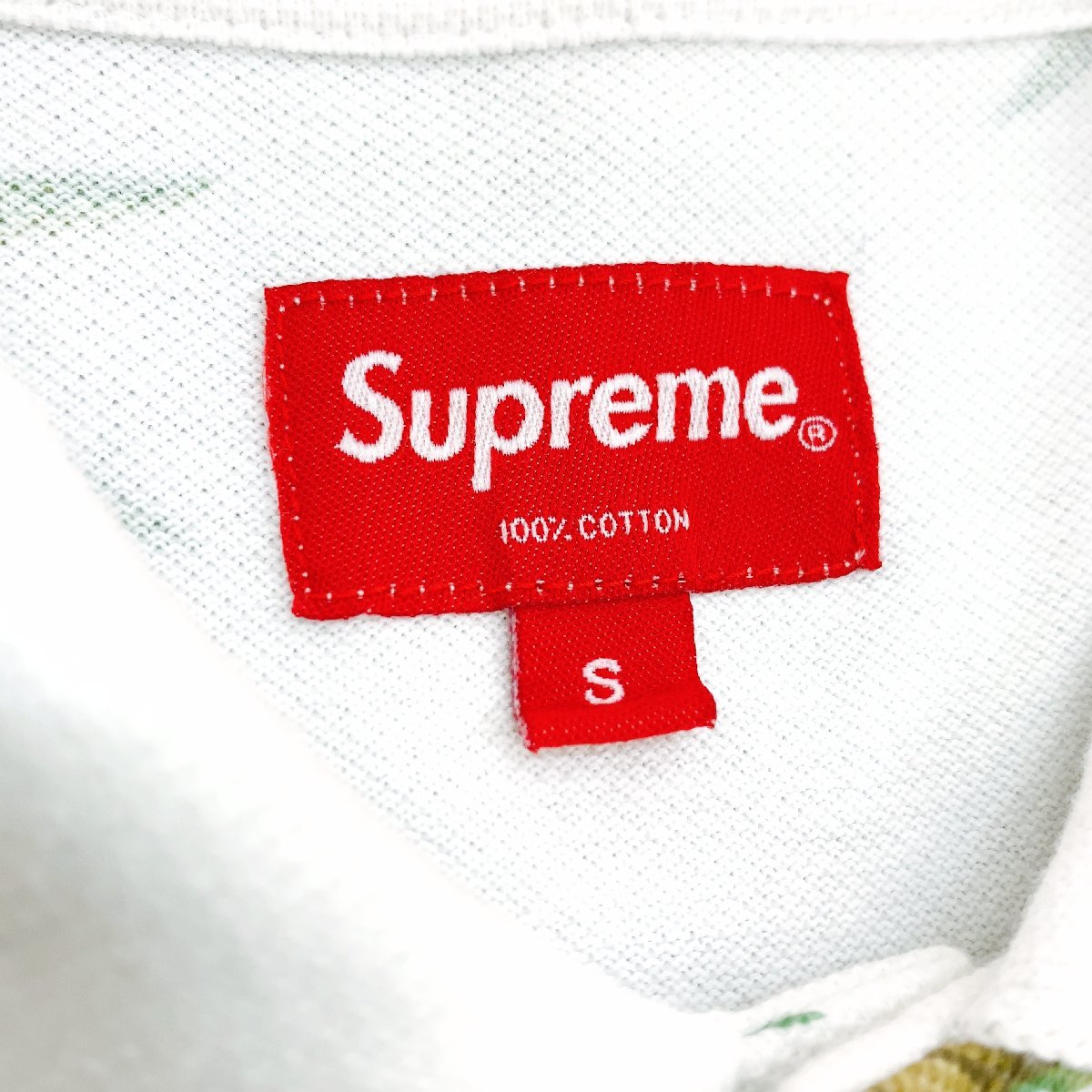 15SS SUPREME シュプリーム sun flower polo shirt ポロシャツ S サン 