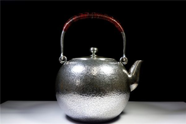 【純銀】湯沸 寺内 刻印有 純銀湯沸 龍虎文刻【限定1点】 - 清課堂オンラインストア