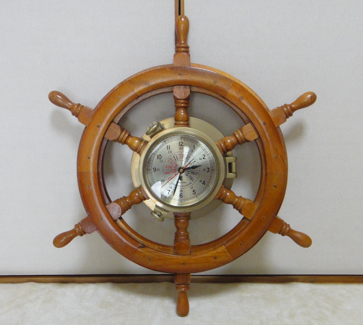 ★中古品 希少 CHADBURNS リバプール＆ロンドン 舵輪掛時計 アンティーク ★