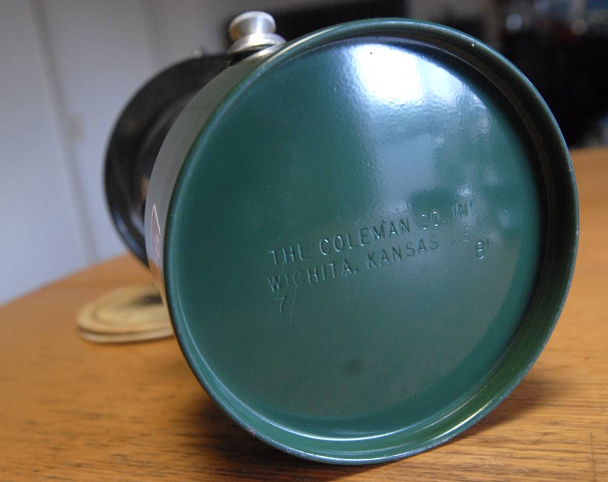 Coleman☆コールマン ランタン 200A 1981年7月 グリーン 極上美品