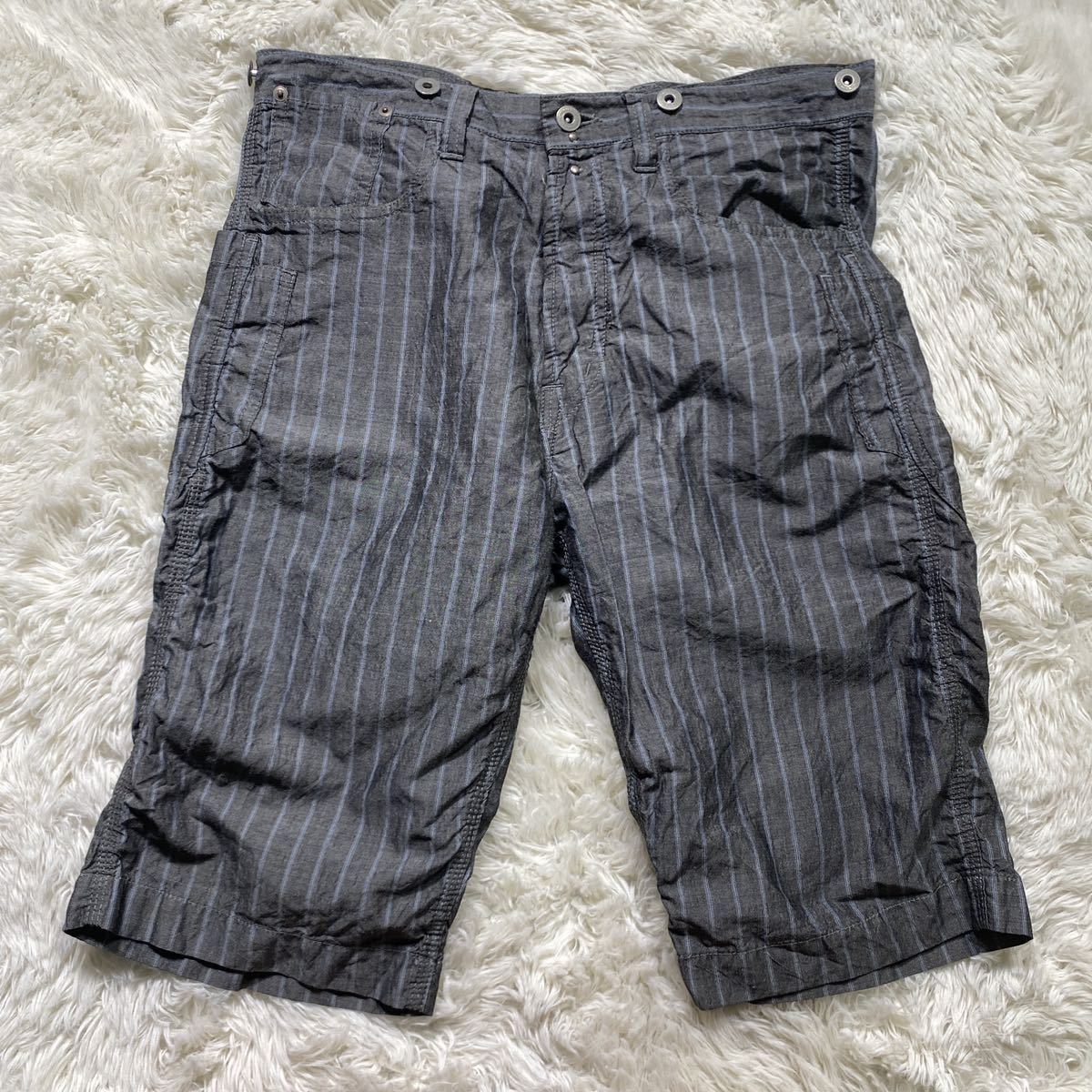 メンズ JUNYA WATANABE MAN ストライプ ショートパンツ