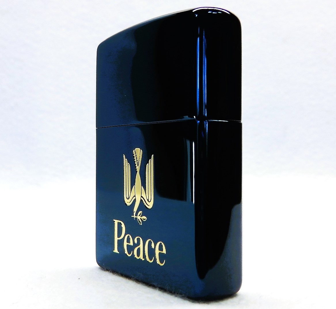 zippo ジッポ 分つ ピース Peace ブルーチタン 1999年製 