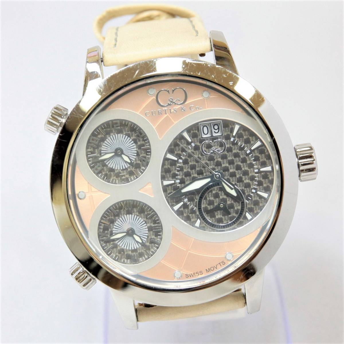 カーティス CURTIS＆Co. BIG TIME WORLD 世界限定999本 SW4RG-S／3針 