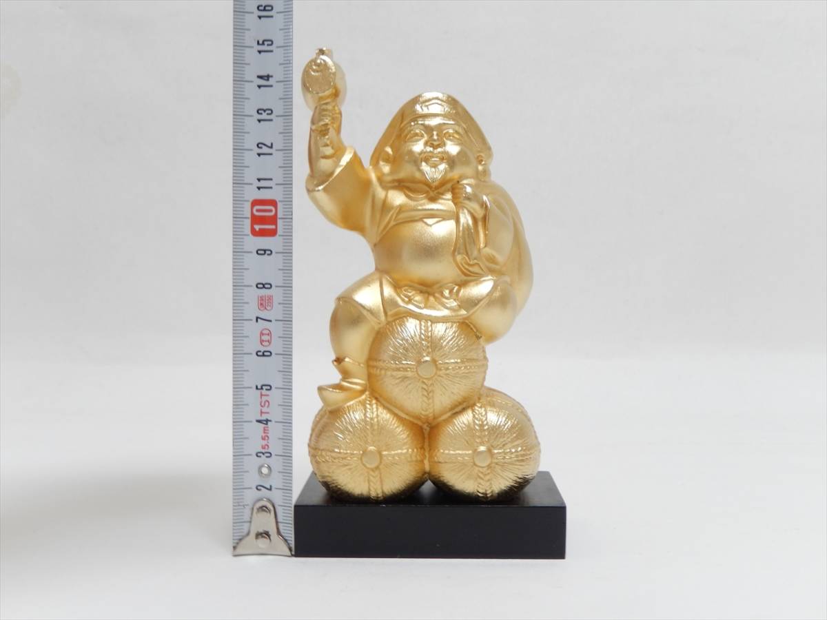 大黒天像 小田秀師作 縁起物 開運招福 K24GP鍍金 名入り箱付き 【公式