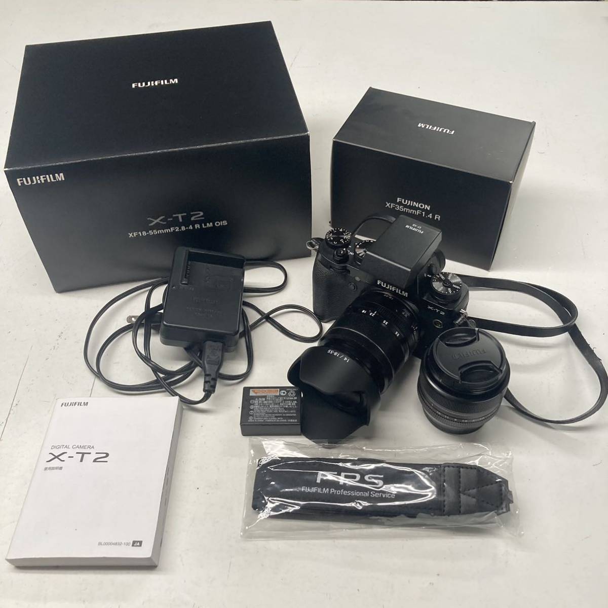 中古 FUJIFILM 富士フィルム X-T2 ボディ + フジノンレンズ XF18-55mm 