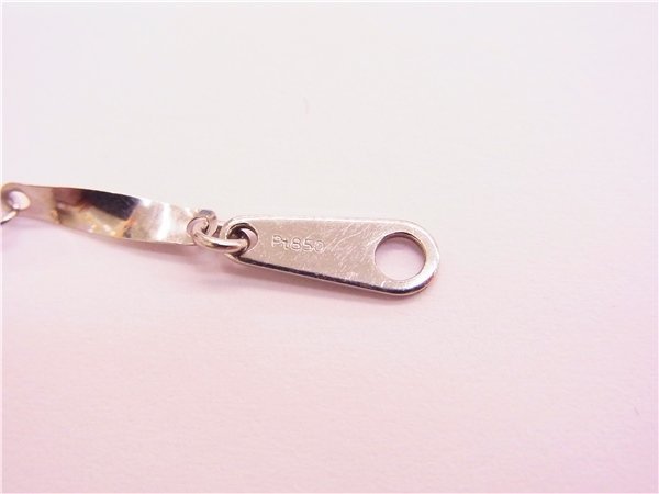 ◎ PT850ブレスレット ◎　プラチナ850　ツイストプレート　ブレスレット　18cm　1.2ｇ　◎美品
