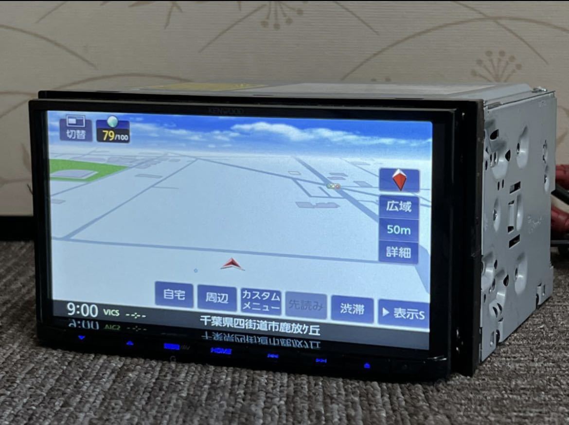 即決☆KENWOOD/ケンウッド メモリーナビ MDV-L407 2019年地図 中古品